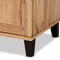 Baxton Studio Glidden ModernOak Brown Finished Wood 2-Door Shoe Storage Cabinet 196-11929-ZORO - alternate 4